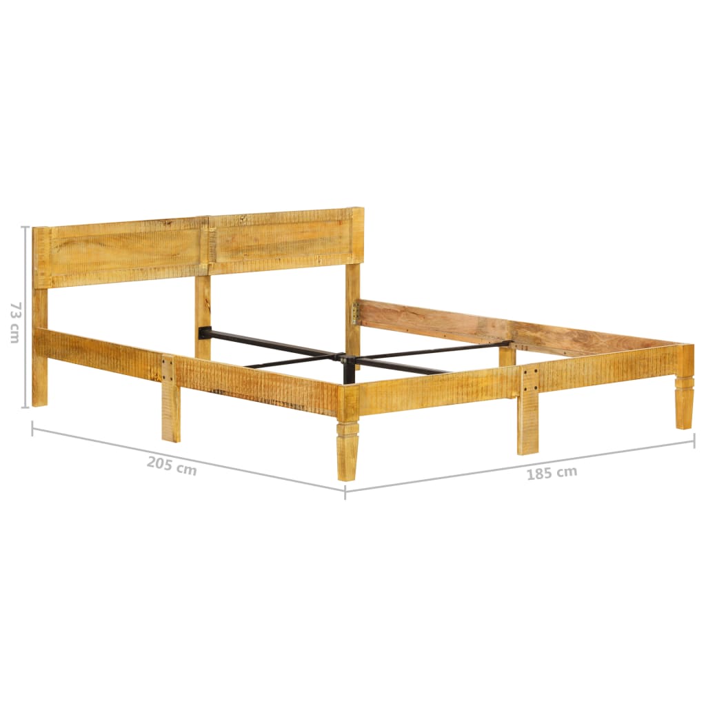 Bed Frame Solid Mango Wood 180 cm- Beds & Bed Frames - HomeShopIreland - Home Shop Ireland - Beds & Bed Frames - Bed Frame Solid Mango Wood 180 cm