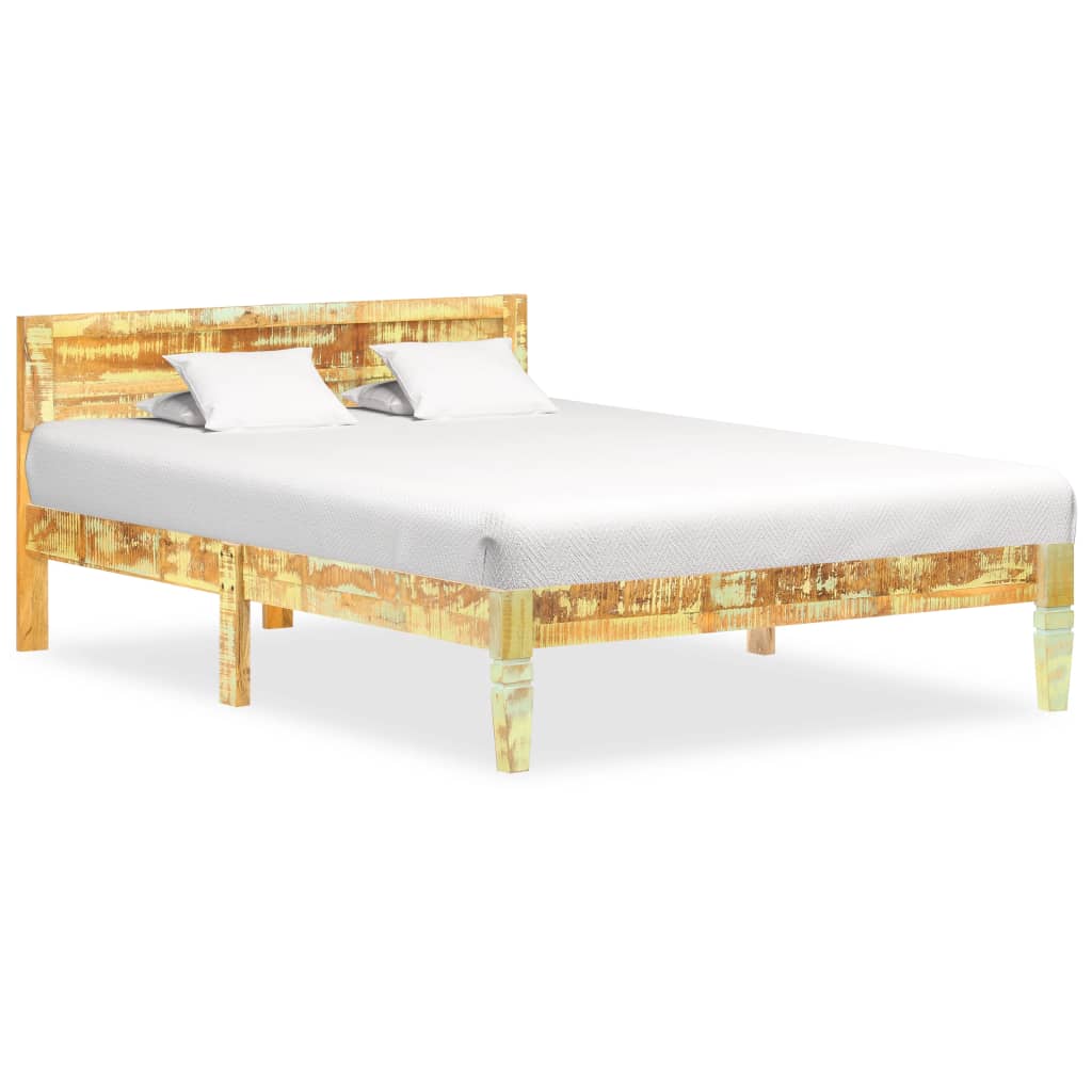 Bed Frame Solid Reclaimed Wood 120x200 cm- Beds & Bed Frames - HomeShopIreland - Home Shop Ireland - Beds & Bed Frames - Bed Frame Solid Reclaimed Wood 120x200 cm
