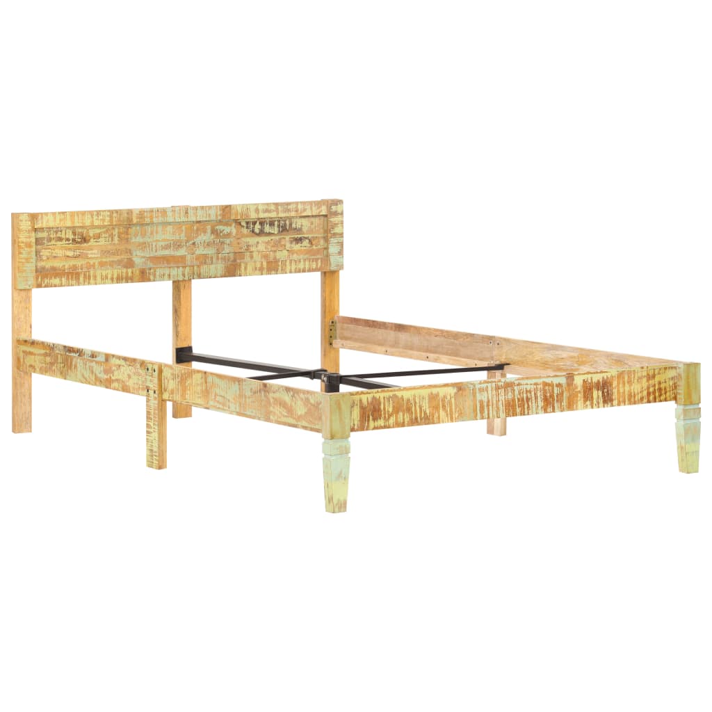 Bed Frame Solid Reclaimed Wood 120x200 cm- Beds & Bed Frames - HomeShopIreland - Home Shop Ireland - Beds & Bed Frames - Bed Frame Solid Reclaimed Wood 120x200 cm