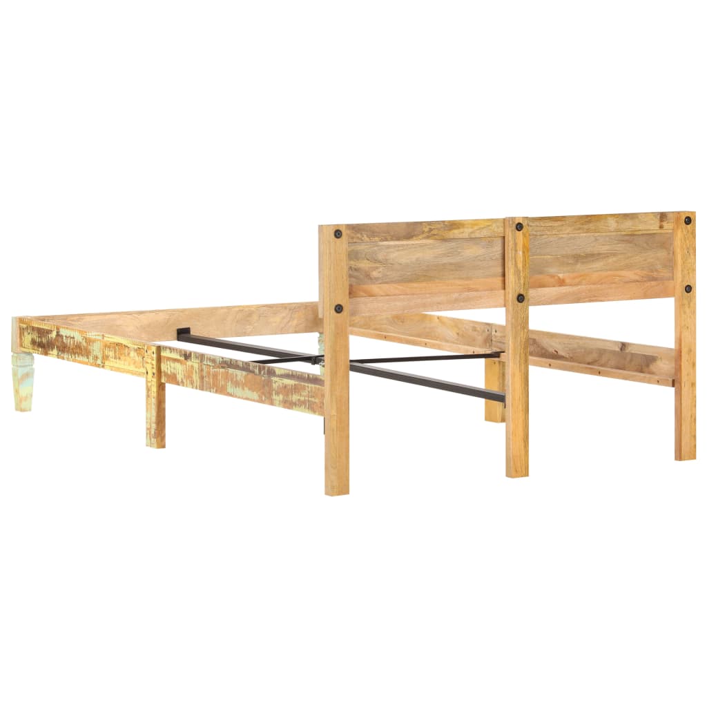 Bed Frame Solid Reclaimed Wood 120x200 cm- Beds & Bed Frames - HomeShopIreland - Home Shop Ireland - Beds & Bed Frames - Bed Frame Solid Reclaimed Wood 120x200 cm