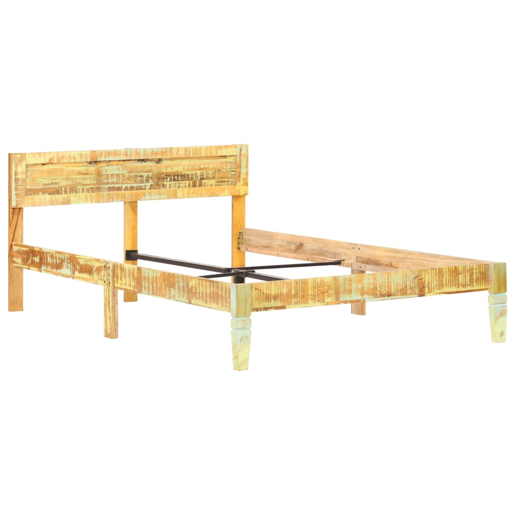 Bed Frame Solid Reclaimed Wood 120x200 cm- Beds & Bed Frames - HomeShopIreland - Home Shop Ireland - Beds & Bed Frames - Bed Frame Solid Reclaimed Wood 120x200 cm