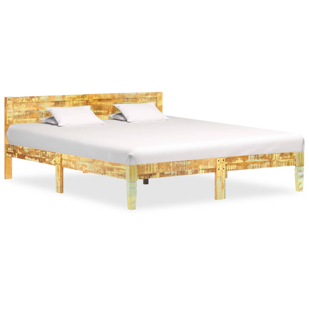 Bed Frame Solid Reclaimed Wood 180x200 cm- Beds & Bed Frames - HomeShopIreland - Home Shop Ireland - Beds & Bed Frames - Bed Frame Solid Reclaimed Wood 180x200 cm