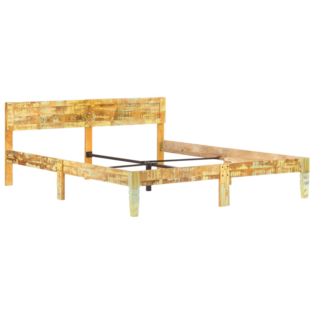 Bed Frame Solid Reclaimed Wood 180x200 cm- Beds & Bed Frames - HomeShopIreland - Home Shop Ireland - Beds & Bed Frames - Bed Frame Solid Reclaimed Wood 180x200 cm