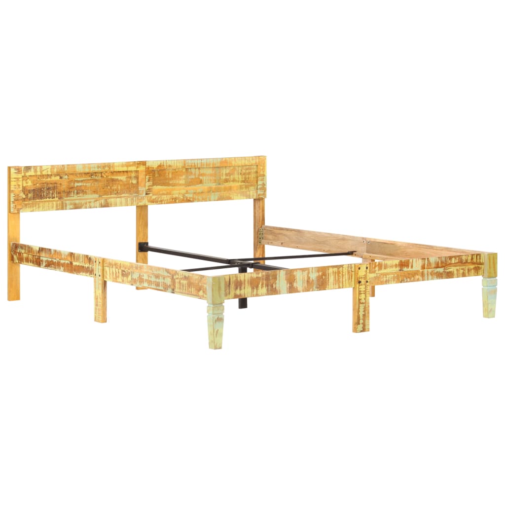 Bed Frame Solid Reclaimed Wood 180x200 cm- Beds & Bed Frames - HomeShopIreland - Home Shop Ireland - Beds & Bed Frames - Bed Frame Solid Reclaimed Wood 180x200 cm