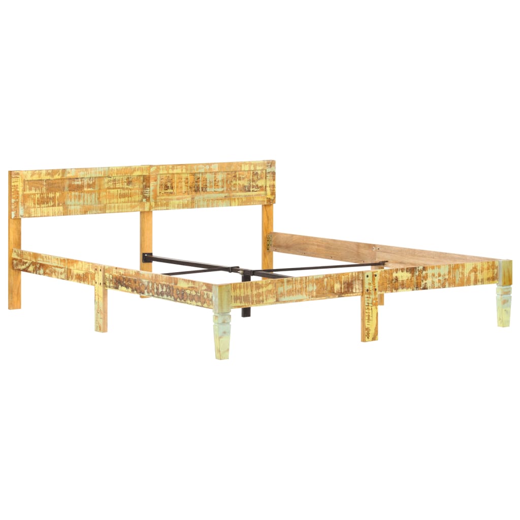 Bed Frame Solid Reclaimed Wood 180x200 cm- Beds & Bed Frames - HomeShopIreland - Home Shop Ireland - Beds & Bed Frames - Bed Frame Solid Reclaimed Wood 180x200 cm