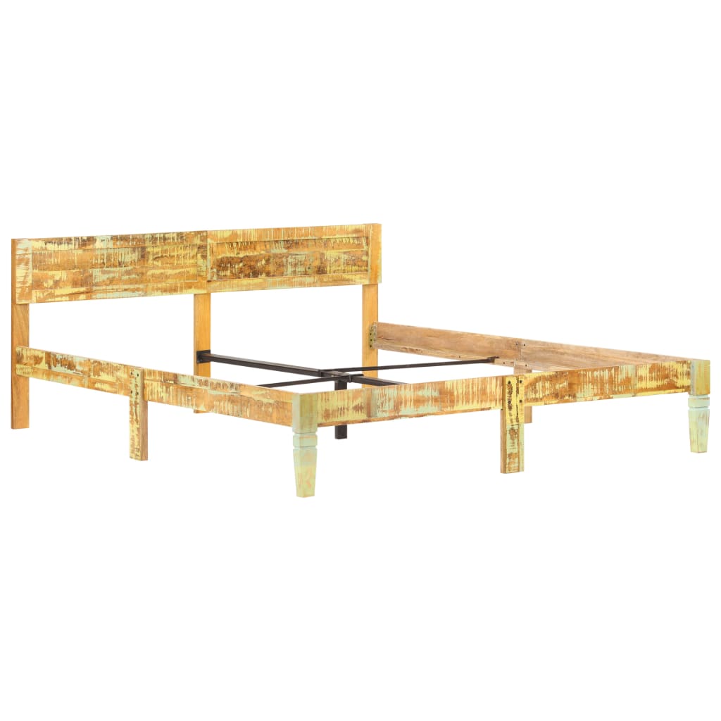 Bed Frame Solid Reclaimed Wood 180x200 cm- Beds & Bed Frames - HomeShopIreland - Home Shop Ireland - Beds & Bed Frames - Bed Frame Solid Reclaimed Wood 180x200 cm