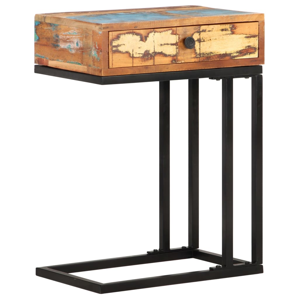 U-Shaped Side Table 45x30x61 cm Solid Reclaimed Wood- End Tables - HomeShopIreland - Home Shop Ireland - End Tables - U-Shaped Side Table 45x30x61 cm Solid Reclaimed Wood