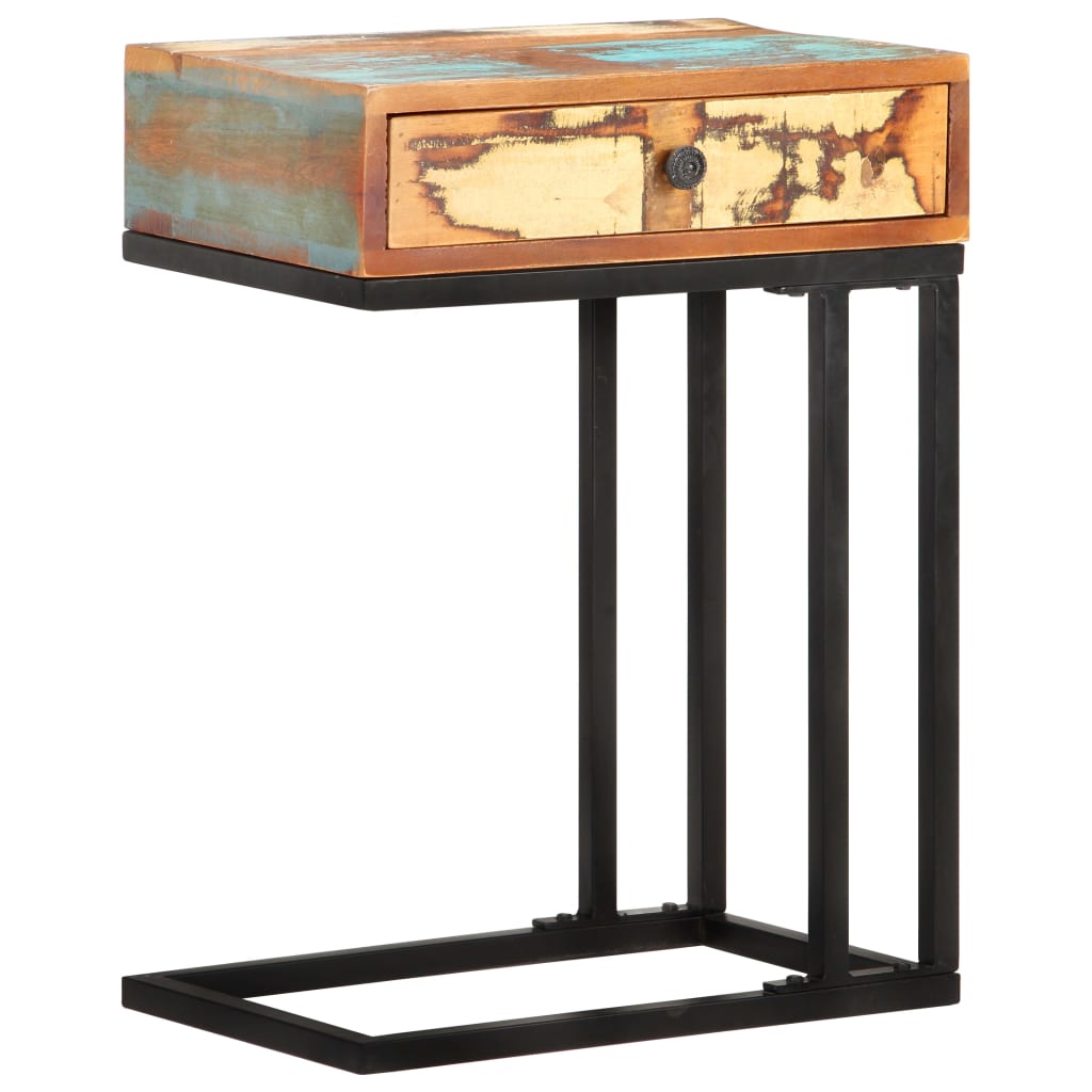 U-Shaped Side Table 45x30x61 cm Solid Reclaimed Wood- End Tables - HomeShopIreland - Home Shop Ireland - End Tables - U-Shaped Side Table 45x30x61 cm Solid Reclaimed Wood