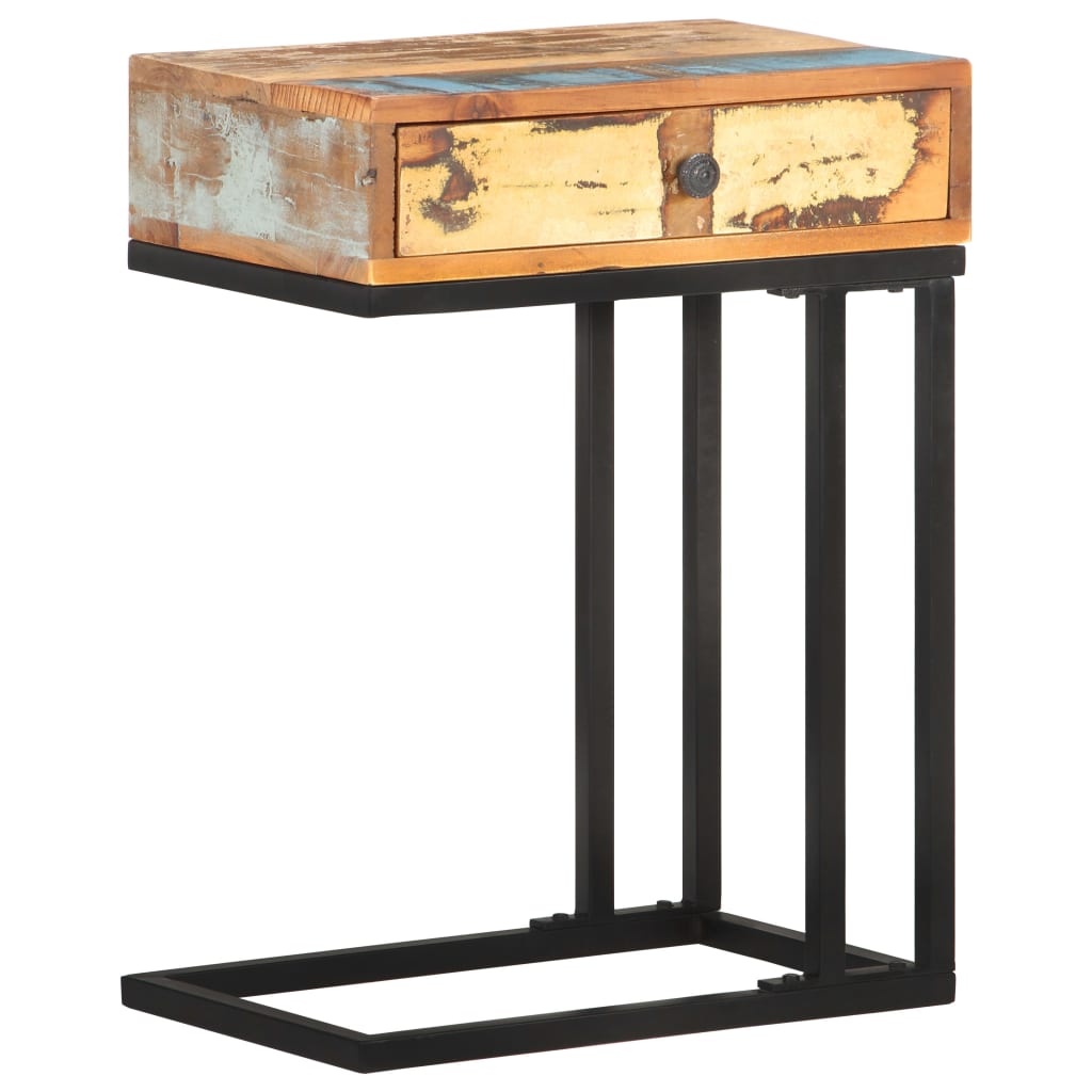 U-Shaped Side Table 45x30x61 cm Solid Reclaimed Wood- End Tables - HomeShopIreland - Home Shop Ireland - End Tables - U-Shaped Side Table 45x30x61 cm Solid Reclaimed Wood