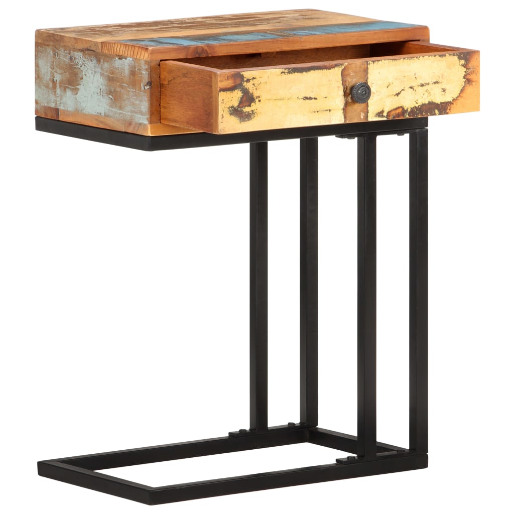 U-Shaped Side Table 45x30x61 cm Solid Reclaimed Wood- End Tables - HomeShopIreland - Home Shop Ireland - End Tables - U-Shaped Side Table 45x30x61 cm Solid Reclaimed Wood