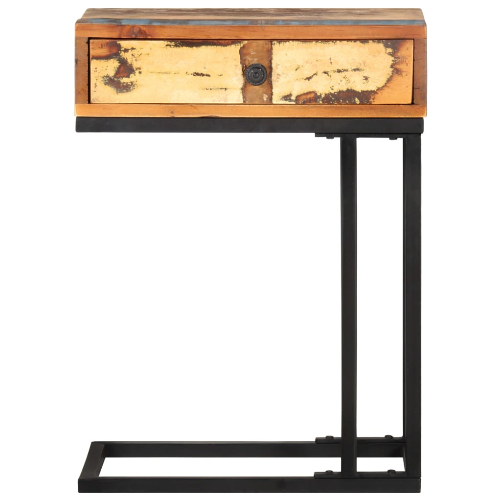 U-Shaped Side Table 45x30x61 cm Solid Reclaimed Wood- End Tables - HomeShopIreland - Home Shop Ireland - End Tables - U-Shaped Side Table 45x30x61 cm Solid Reclaimed Wood