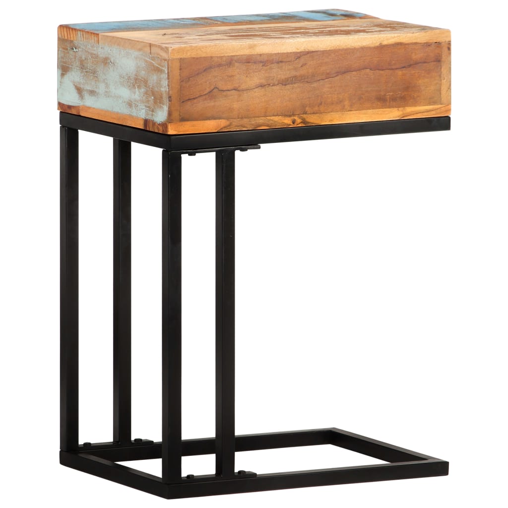 U-Shaped Side Table 45x30x61 cm Solid Reclaimed Wood- End Tables - HomeShopIreland - Home Shop Ireland - End Tables - U-Shaped Side Table 45x30x61 cm Solid Reclaimed Wood