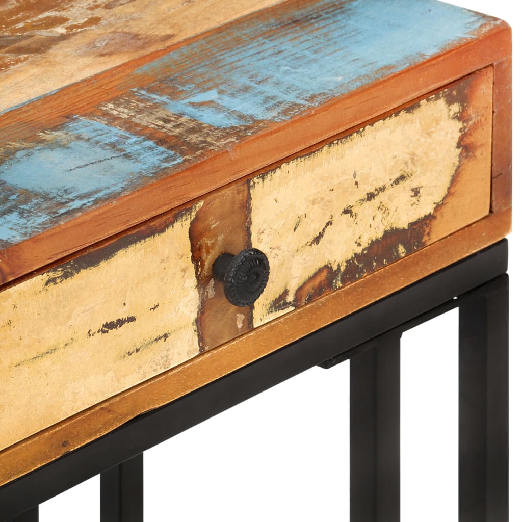 U-Shaped Side Table 45x30x61 cm Solid Reclaimed Wood- End Tables - HomeShopIreland - Home Shop Ireland - End Tables - U-Shaped Side Table 45x30x61 cm Solid Reclaimed Wood