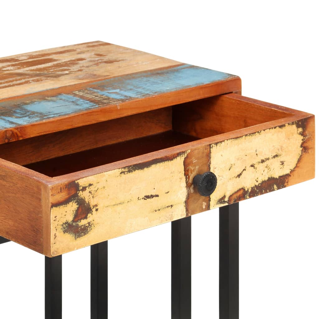 U-Shaped Side Table 45x30x61 cm Solid Reclaimed Wood- End Tables - HomeShopIreland - Home Shop Ireland - End Tables - U-Shaped Side Table 45x30x61 cm Solid Reclaimed Wood