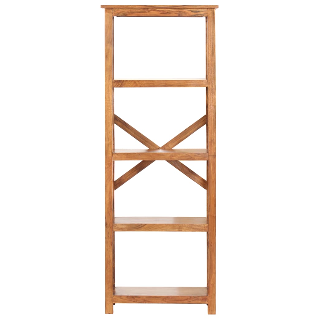 Bookshelf 60x30x180 cm Solid Acacia Wood Sheesham Finish- Bookcases & Standing Shelves - HomeShopIreland - Home Shop Ireland - Bookcases & Standing Shelves - Bookshelf 60x30x180 cm Solid Acacia Wood Sheesham Finish