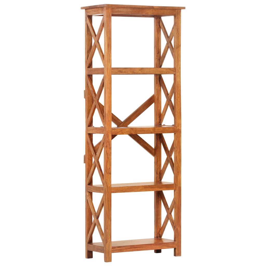 Bookshelf 60x30x180 cm Solid Acacia Wood Sheesham Finish- Bookcases & Standing Shelves - HomeShopIreland - Home Shop Ireland - Bookcases & Standing Shelves - Bookshelf 60x30x180 cm Solid Acacia Wood Sheesham Finish