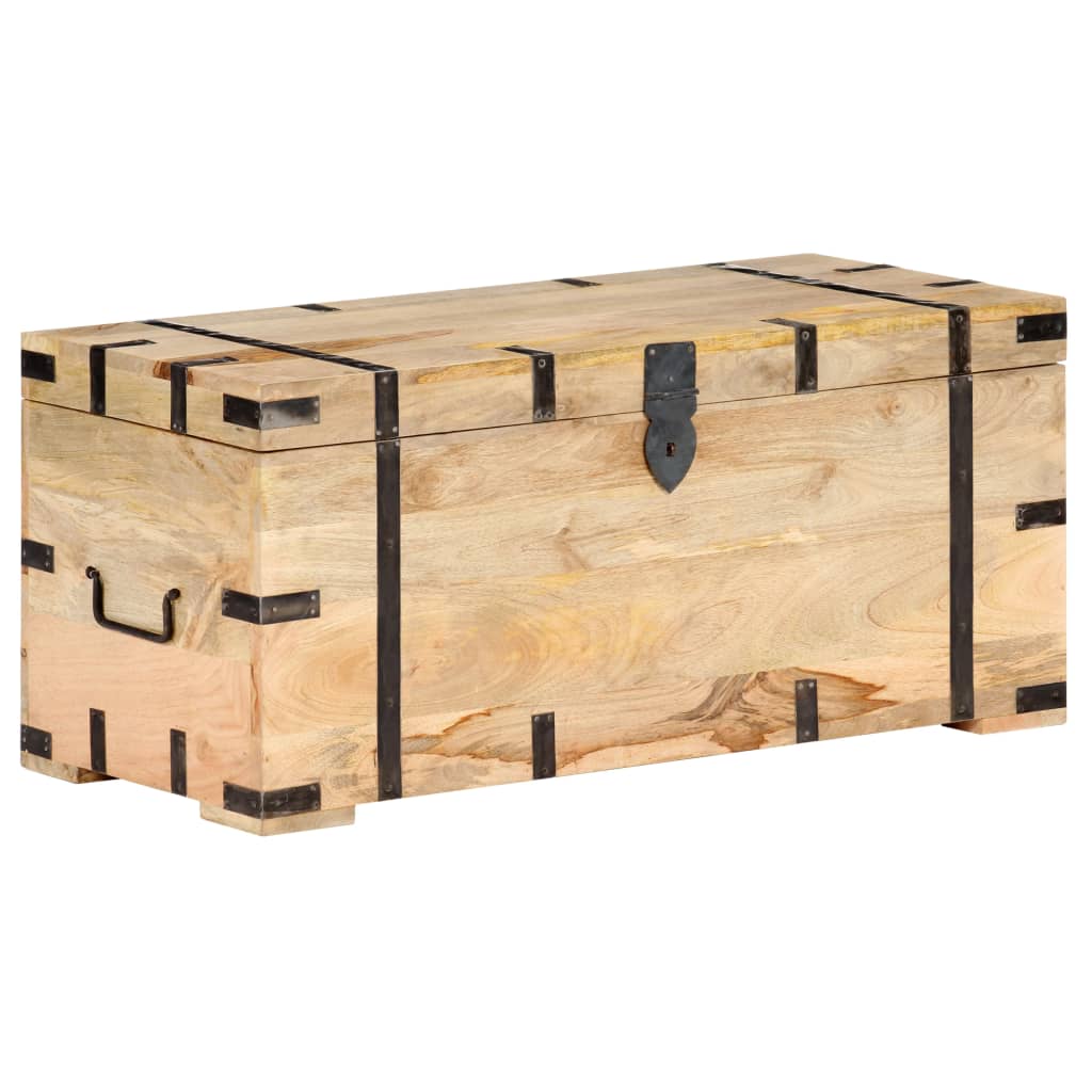 Chest 90x40x40 cm Solid Mango Wood- Storage Chests - HomeShopIreland - Home Shop Ireland - Storage Chests - Chest 90x40x40 cm Solid Mango Wood