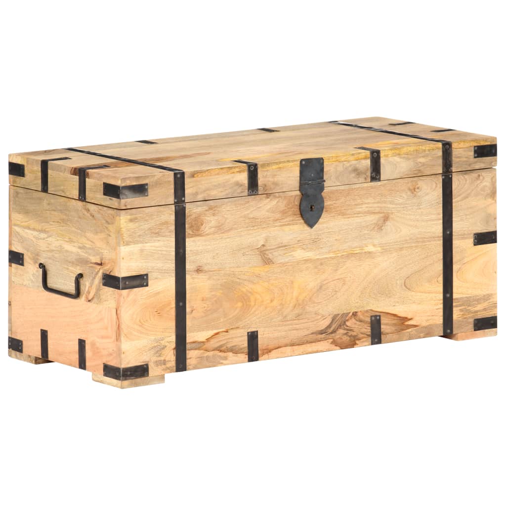 Chest 90x40x40 cm Solid Mango Wood- Storage Chests - HomeShopIreland - Home Shop Ireland - Storage Chests - Chest 90x40x40 cm Solid Mango Wood