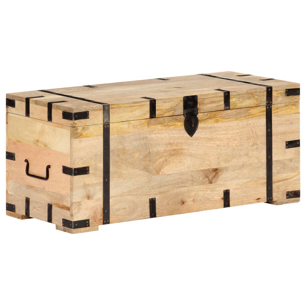 Chest 90x40x40 cm Solid Mango Wood- Storage Chests - HomeShopIreland - Home Shop Ireland - Storage Chests - Chest 90x40x40 cm Solid Mango Wood