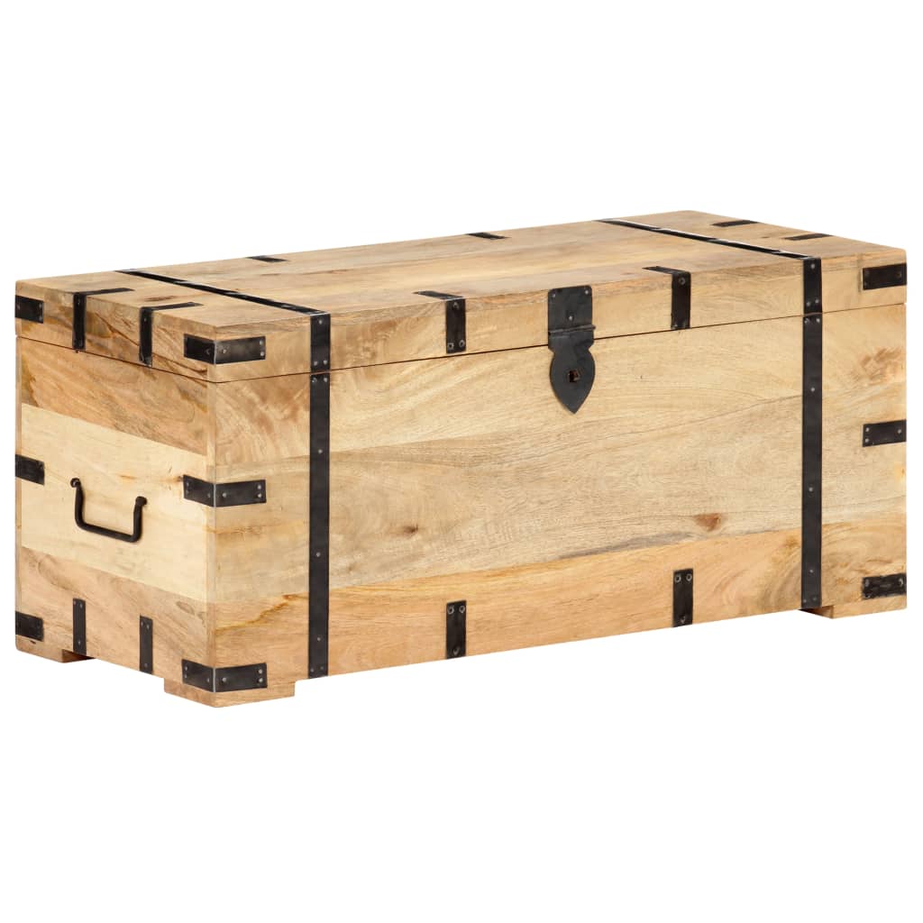 Chest 90x40x40 cm Solid Mango Wood- Storage Chests - HomeShopIreland - Home Shop Ireland - Storage Chests - Chest 90x40x40 cm Solid Mango Wood