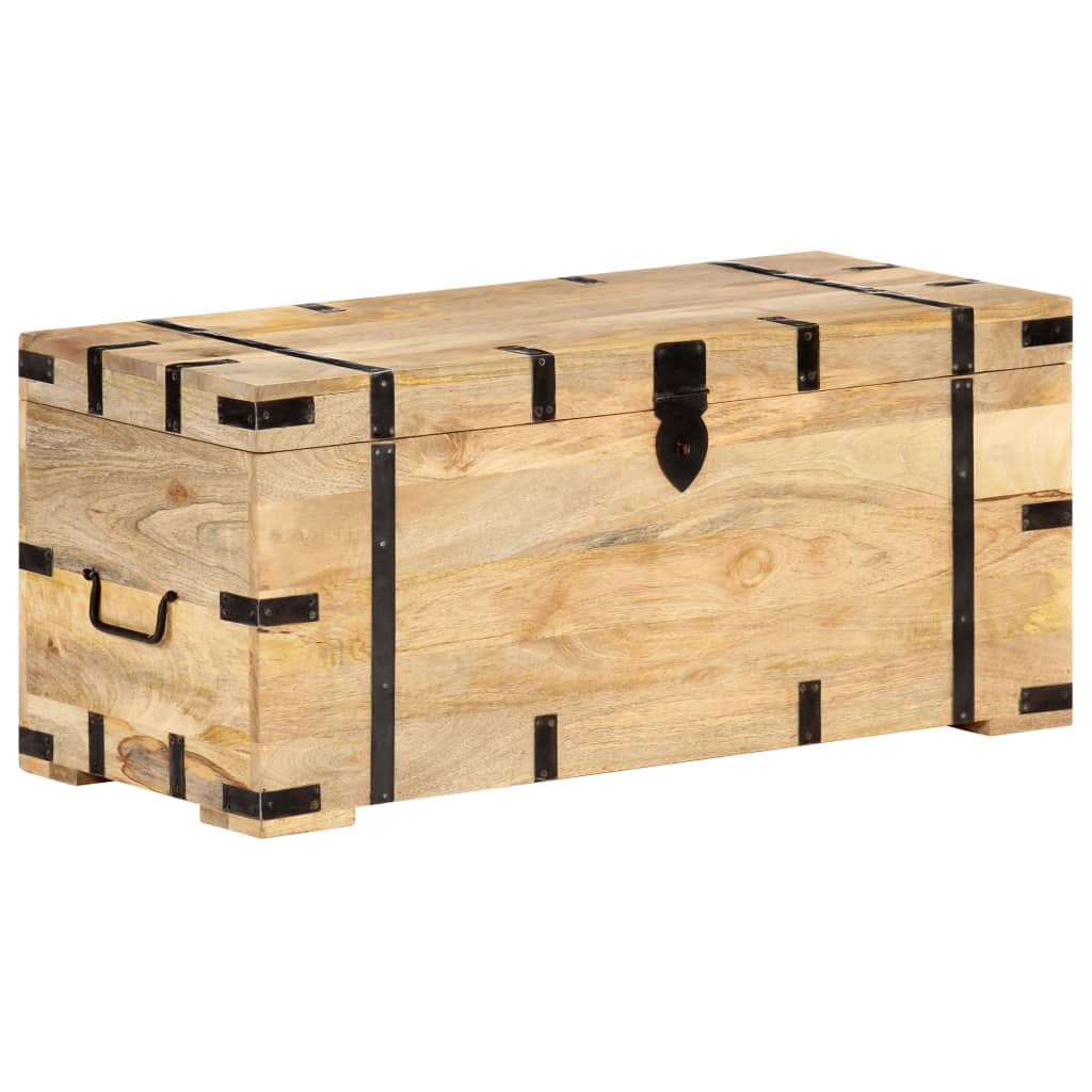 Chest 90x40x40 cm Solid Mango Wood- Storage Chests - HomeShopIreland - Home Shop Ireland - Storage Chests - Chest 90x40x40 cm Solid Mango Wood