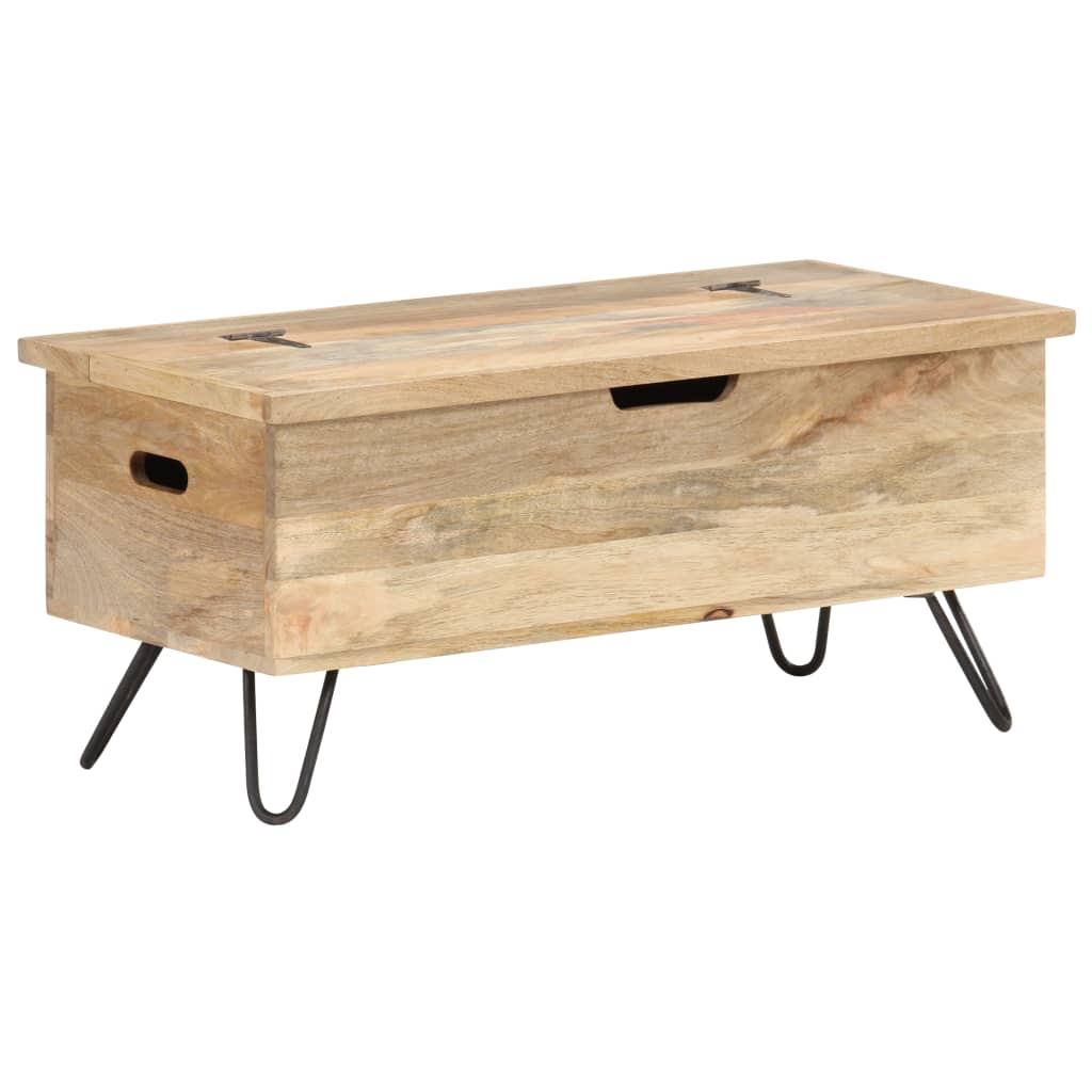 Chest 90x40x45 cm Solid Mango Wood- Storage Chests - HomeShopIreland - Home Shop Ireland - Storage Chests - Chest 90x40x45 cm Solid Mango Wood