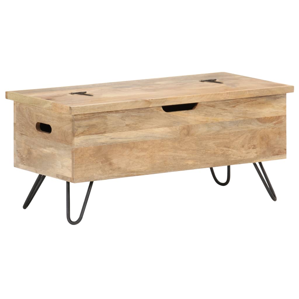 Chest 90x40x45 cm Solid Mango Wood- Storage Chests - HomeShopIreland - Home Shop Ireland - Storage Chests - Chest 90x40x45 cm Solid Mango Wood
