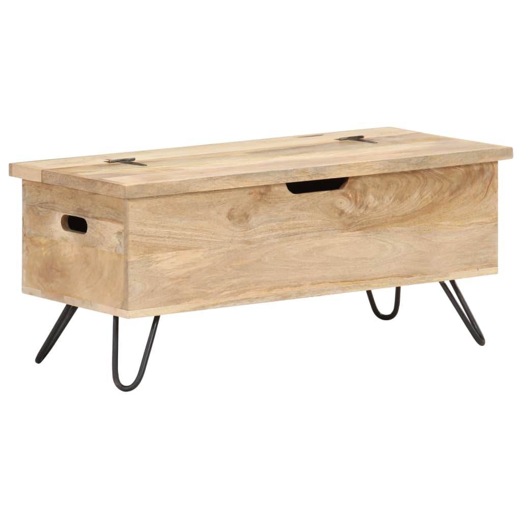 Chest 90x40x45 cm Solid Mango Wood- Storage Chests - HomeShopIreland - Home Shop Ireland - Storage Chests - Chest 90x40x45 cm Solid Mango Wood