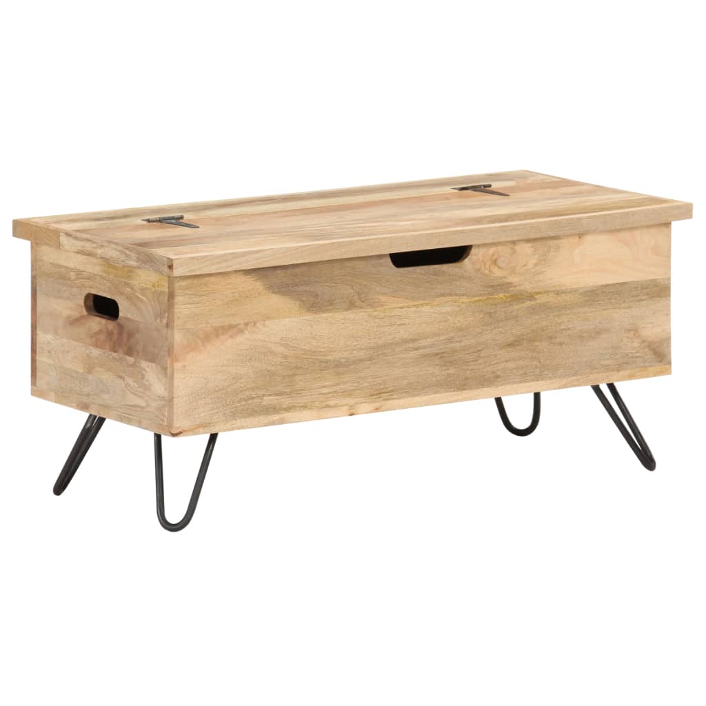 Chest 90x40x45 cm Solid Mango Wood- Storage Chests - HomeShopIreland - Home Shop Ireland - Storage Chests - Chest 90x40x45 cm Solid Mango Wood