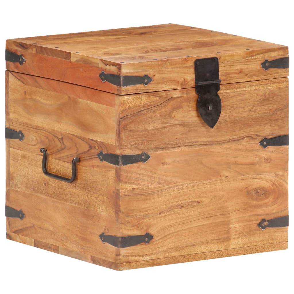 Chest 40x40x40 cm Solid Acacia Wood- Storage Chests - HomeShopIreland - Home Shop Ireland - Storage Chests - Chest 40x40x40 cm Solid Acacia Wood