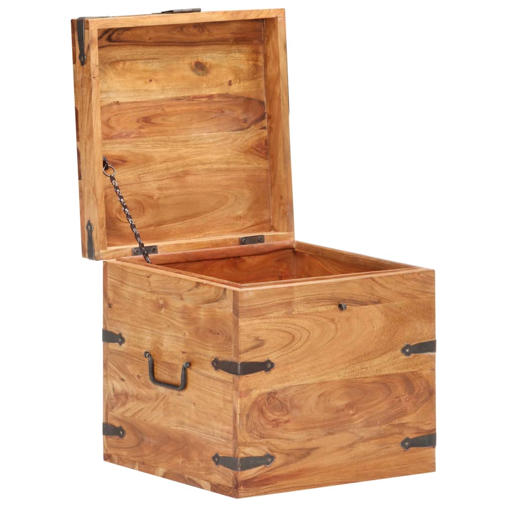 Chest 40x40x40 cm Solid Acacia Wood- Storage Chests - HomeShopIreland - Home Shop Ireland - Storage Chests - Chest 40x40x40 cm Solid Acacia Wood