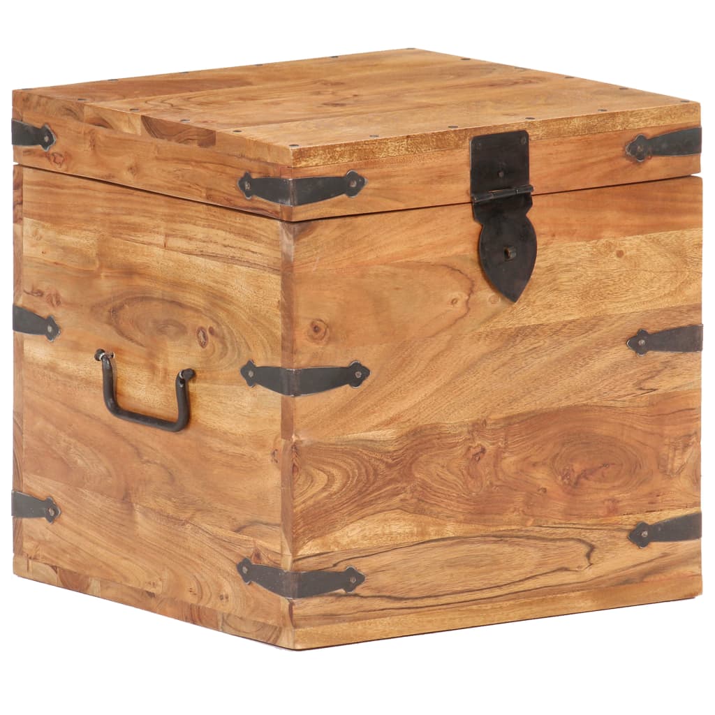 Chest 40x40x40 cm Solid Acacia Wood- Storage Chests - HomeShopIreland - Home Shop Ireland - Storage Chests - Chest 40x40x40 cm Solid Acacia Wood