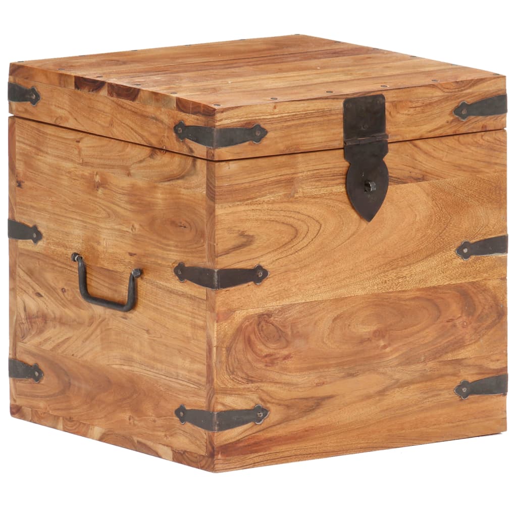 Chest 40x40x40 cm Solid Acacia Wood- Storage Chests - HomeShopIreland - Home Shop Ireland - Storage Chests - Chest 40x40x40 cm Solid Acacia Wood