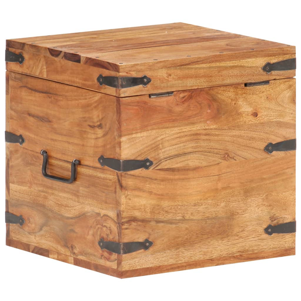 Chest 40x40x40 cm Solid Acacia Wood- Storage Chests - HomeShopIreland - Home Shop Ireland - Storage Chests - Chest 40x40x40 cm Solid Acacia Wood