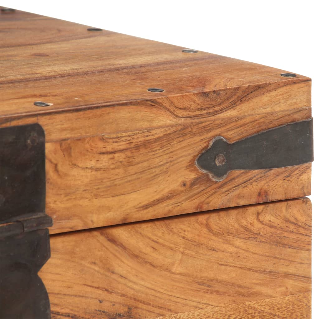 Chest 40x40x40 cm Solid Acacia Wood- Storage Chests - HomeShopIreland - Home Shop Ireland - Storage Chests - Chest 40x40x40 cm Solid Acacia Wood
