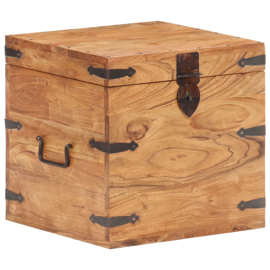 Chest 40x40x40 cm Solid Acacia Wood- Storage Chests - HomeShopIreland - Home Shop Ireland - Storage Chests - Chest 40x40x40 cm Solid Acacia Wood