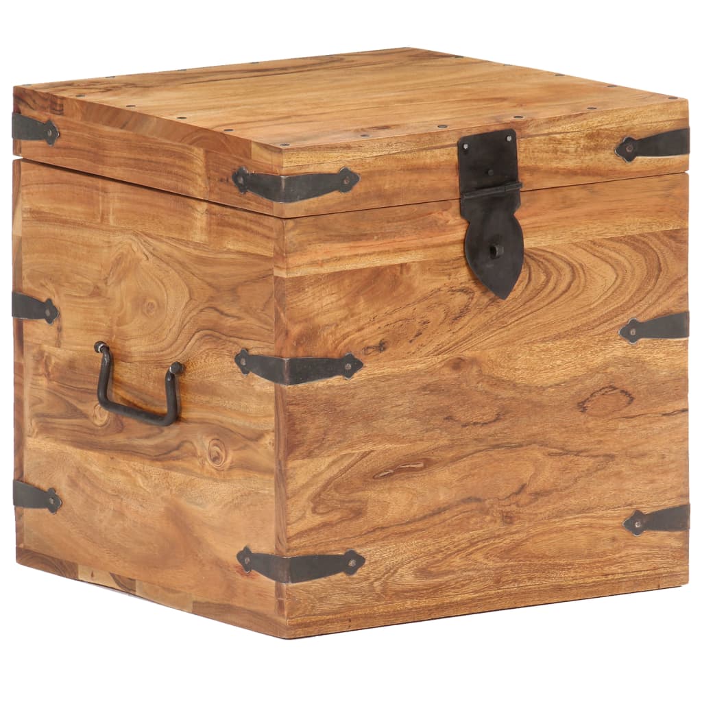 Chest 40x40x40 cm Solid Acacia Wood- Storage Chests - HomeShopIreland - Home Shop Ireland - Storage Chests - Chest 40x40x40 cm Solid Acacia Wood