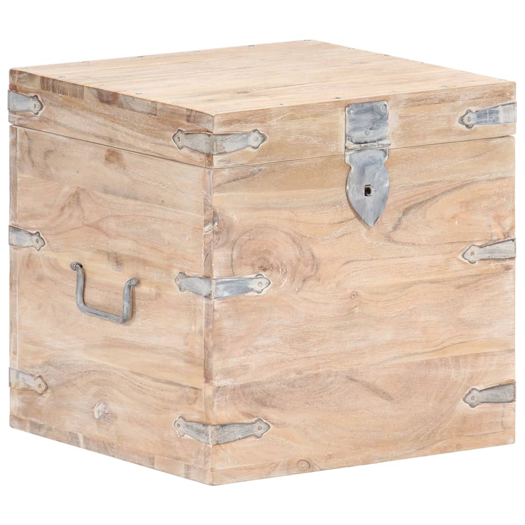Chest 40x40x40 cm Solid Acacia Wood- Storage Chests - HomeShopIreland - Home Shop Ireland - Storage Chests - Chest 40x40x40 cm Solid Acacia Wood