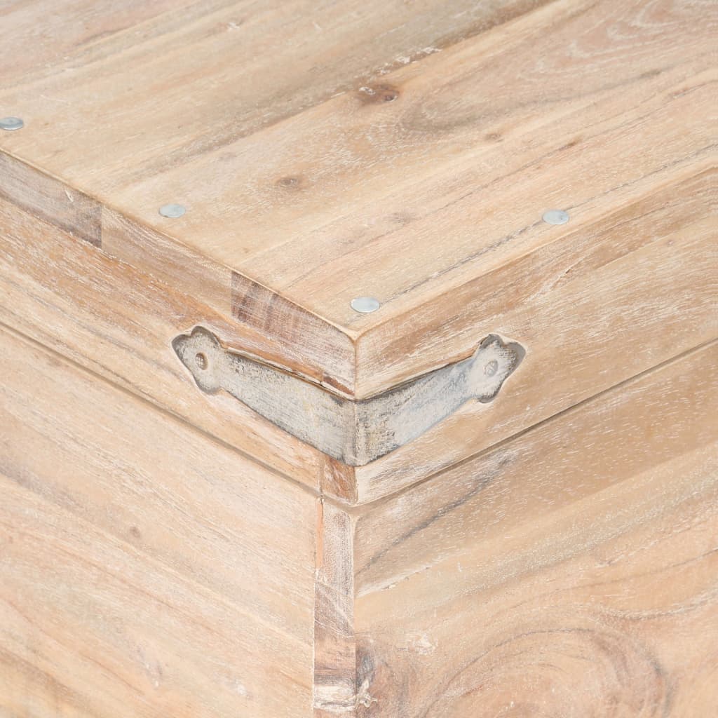 Chest 40x40x40 cm Solid Acacia Wood- Storage Chests - HomeShopIreland - Home Shop Ireland - Storage Chests - Chest 40x40x40 cm Solid Acacia Wood
