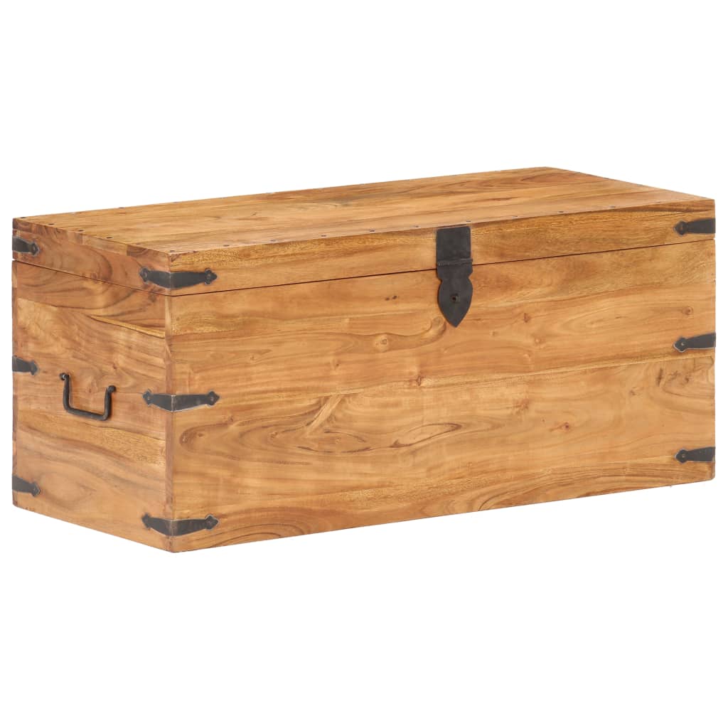 Chest 90x40x40 cm Solid Acacia Wood- Storage Chests - HomeShopIreland - Home Shop Ireland - Storage Chests - Chest 90x40x40 cm Solid Acacia Wood