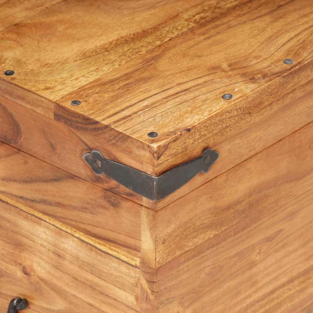 Chest 90x40x40 cm Solid Acacia Wood- Storage Chests - HomeShopIreland - Home Shop Ireland - Storage Chests - Chest 90x40x40 cm Solid Acacia Wood