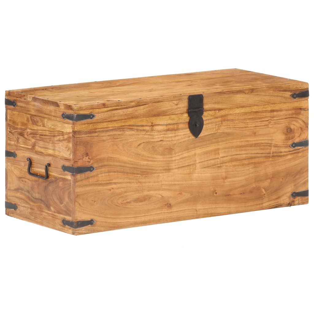 Chest 90x40x40 cm Solid Acacia Wood- Storage Chests - HomeShopIreland - Home Shop Ireland - Storage Chests - Chest 90x40x40 cm Solid Acacia Wood