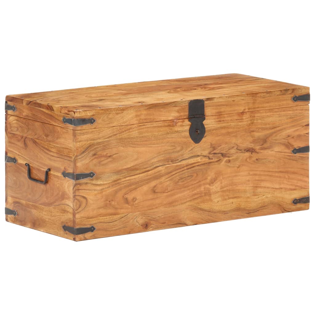 Chest 90x40x40 cm Solid Acacia Wood- Storage Chests - HomeShopIreland - Home Shop Ireland - Storage Chests - Chest 90x40x40 cm Solid Acacia Wood