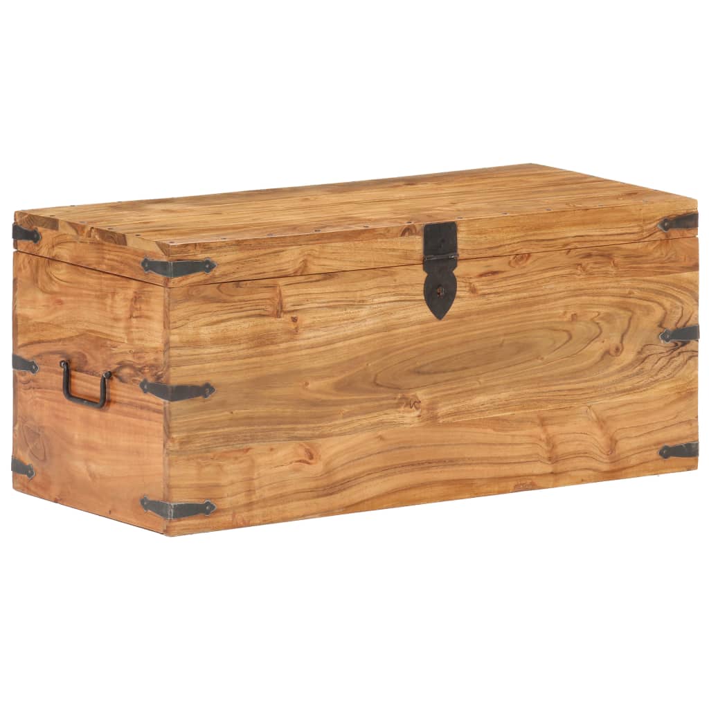 Chest 90x40x40 cm Solid Acacia Wood- Storage Chests - HomeShopIreland - Home Shop Ireland - Storage Chests - Chest 90x40x40 cm Solid Acacia Wood