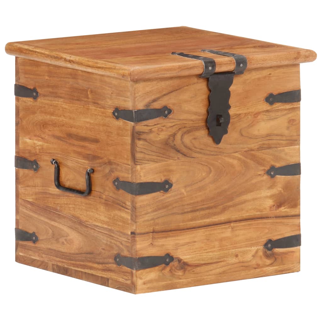 Chest 40x40x40 cm Solid Acacia Wood- Storage Chests - HomeShopIreland - Home Shop Ireland - Storage Chests - Chest 40x40x40 cm Solid Acacia Wood