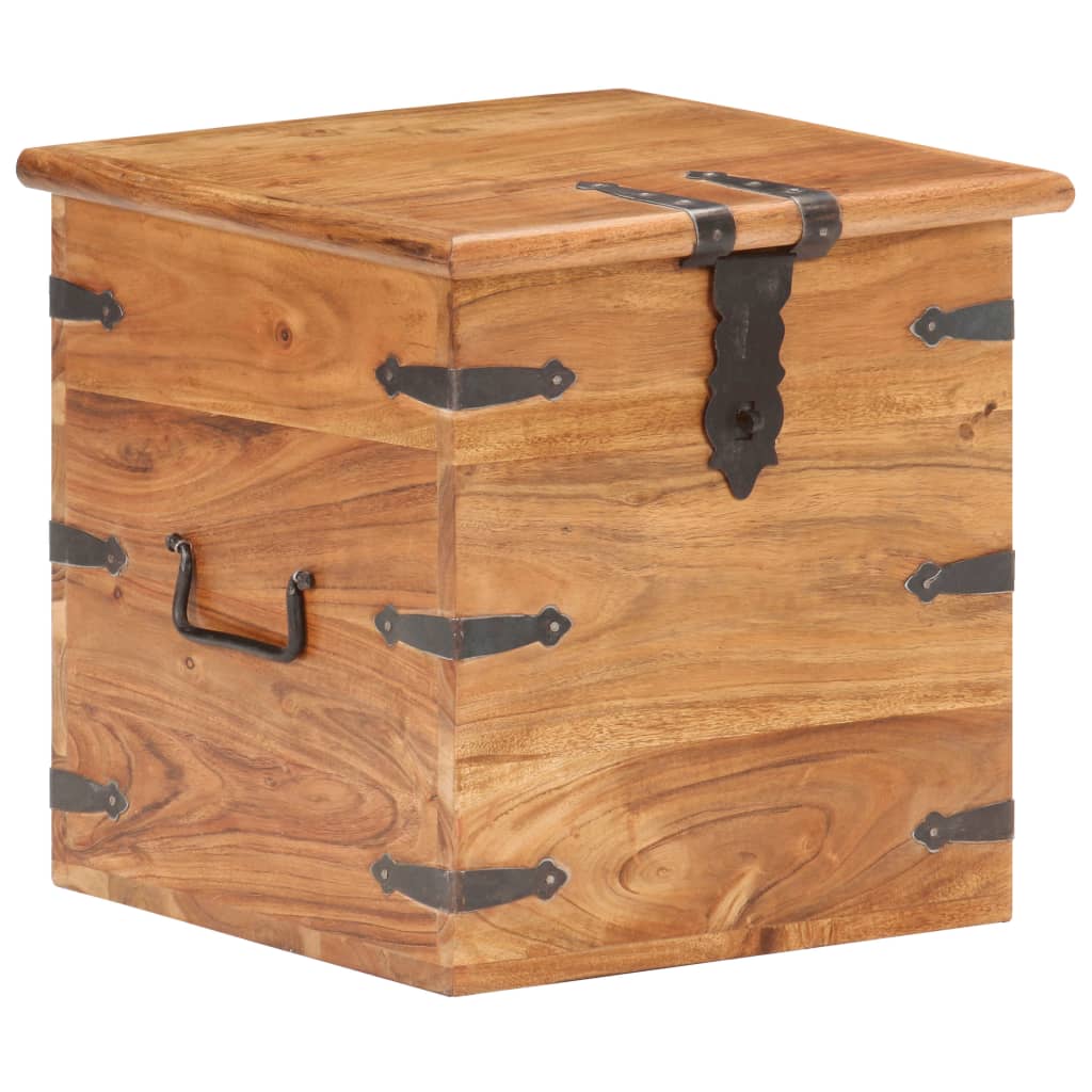 Chest 40x40x40 cm Solid Acacia Wood- Storage Chests - HomeShopIreland - Home Shop Ireland - Storage Chests - Chest 40x40x40 cm Solid Acacia Wood