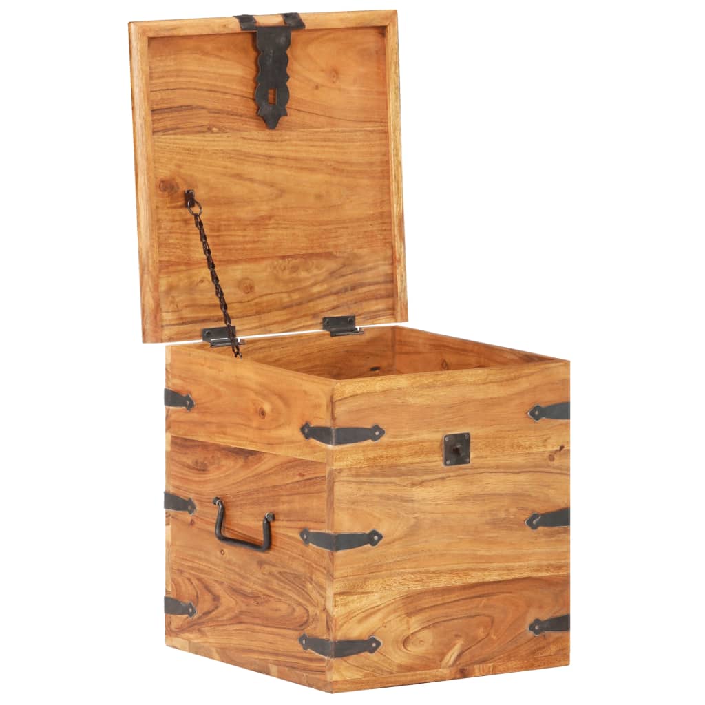 Chest 40x40x40 cm Solid Acacia Wood- Storage Chests - HomeShopIreland - Home Shop Ireland - Storage Chests - Chest 40x40x40 cm Solid Acacia Wood