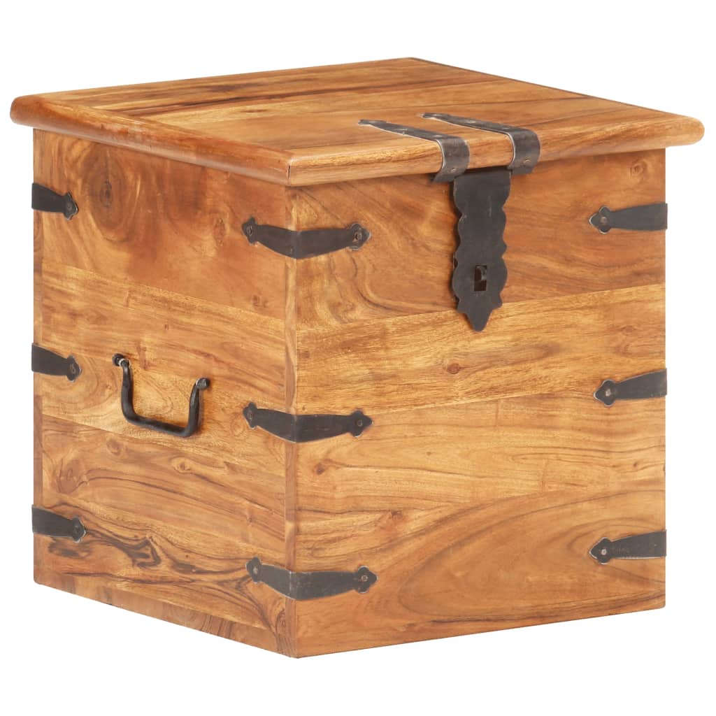 Chest 40x40x40 cm Solid Acacia Wood- Storage Chests - HomeShopIreland - Home Shop Ireland - Storage Chests - Chest 40x40x40 cm Solid Acacia Wood
