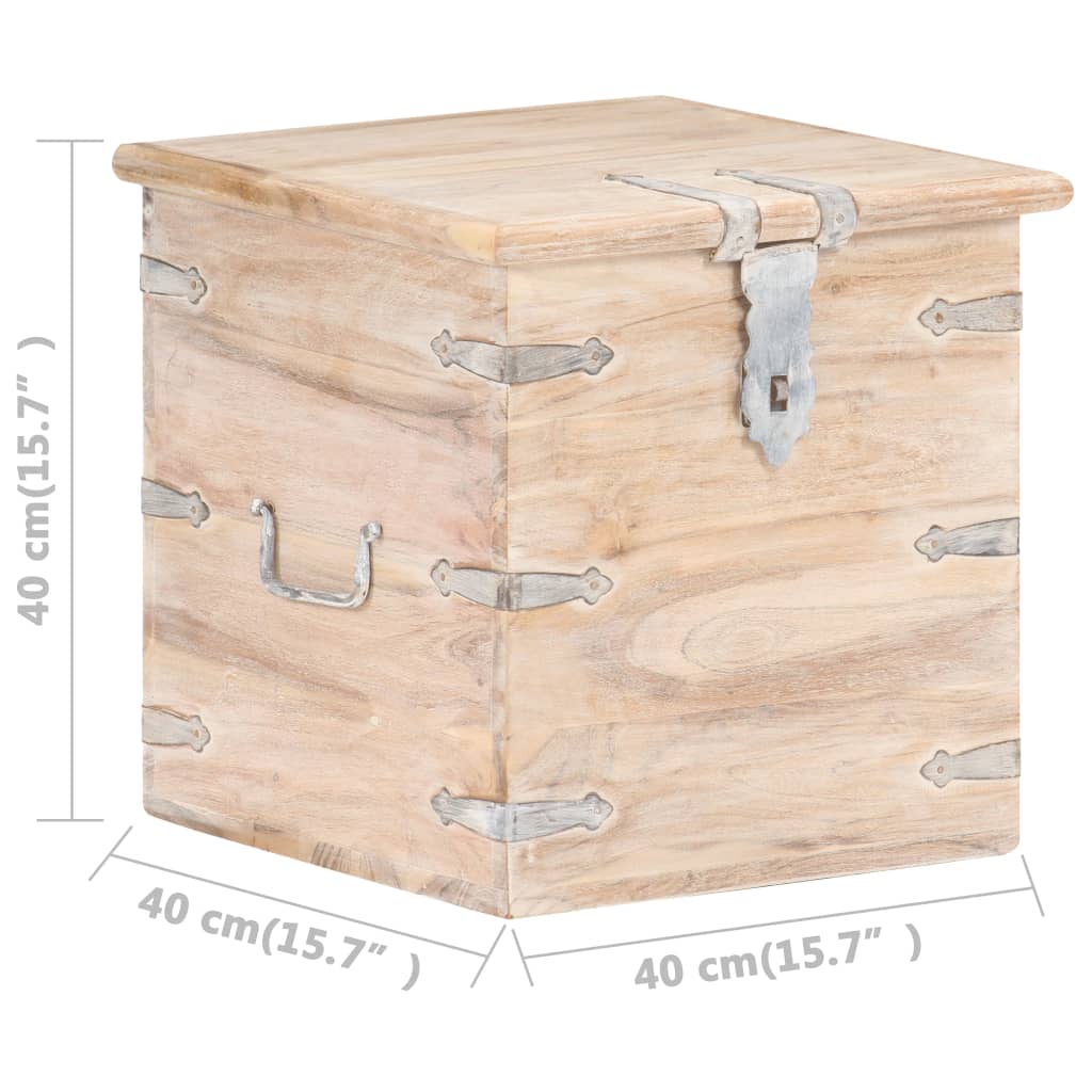 Chest 40x40x40 cm Solid Acacia Wood- Storage Chests - HomeShopIreland - Home Shop Ireland - Storage Chests - Chest 40x40x40 cm Solid Acacia Wood
