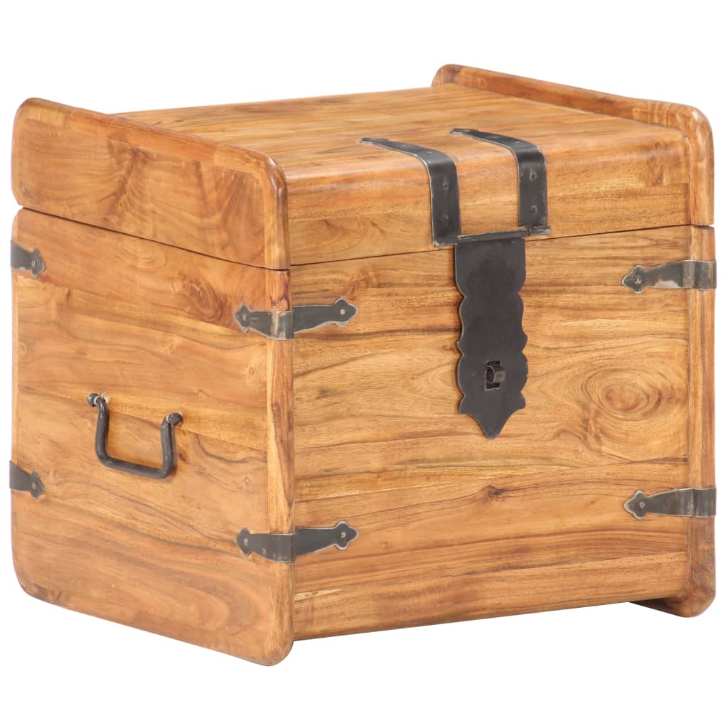 Chest 40x40x40 cm Solid Acacia Wood- Storage Chests - HomeShopIreland - Home Shop Ireland - Storage Chests - Chest 40x40x40 cm Solid Acacia Wood